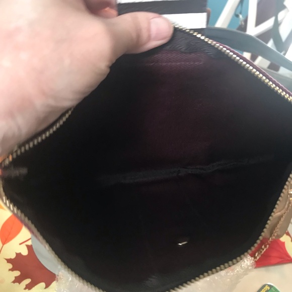 Last Price❤️Henri Bendle Black FriConvertible Backpack, and matching pouch, NWOT - Picture 14 of 16